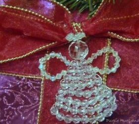 crystal beaded angel ornament how to, christmas decorations, crafts, how to, seasonal holiday decor