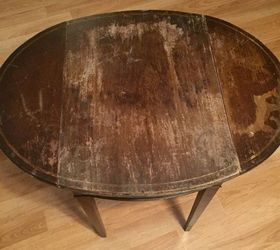 ugly duckling table to a, painted furniture