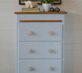 beach inspired cabinet, painted furniture