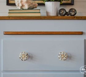 beach inspired cabinet, painted furniture