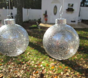 how to make mercury glass ornaments on a dime, christmas decorations, crafts, home decor, how to, seasonal holiday decor