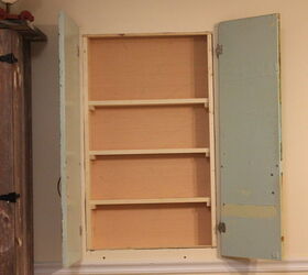 painted salvaged doors spice cupboard, closet, painted furniture, repurposing upcycling