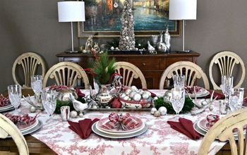 Toile Holiday Tablescape