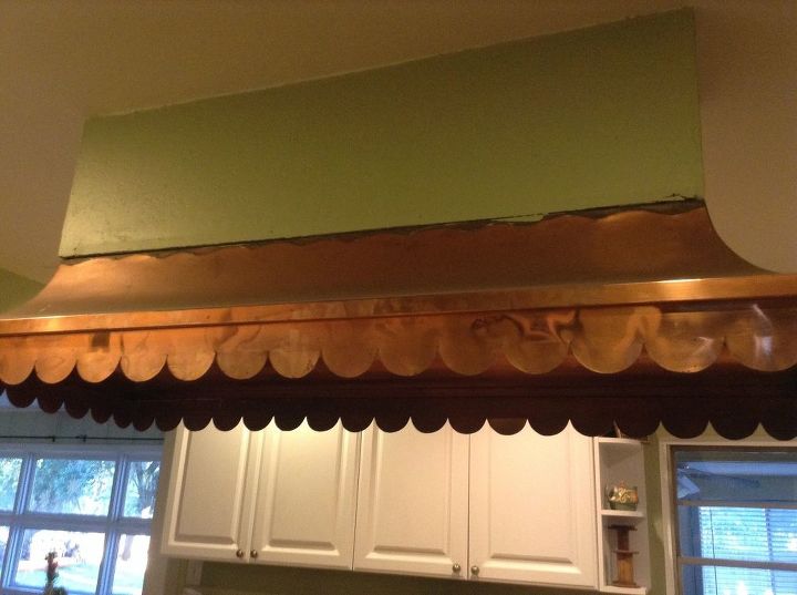 copper vent a hood doesn t match kitchen problem solved, Copper vent chunk or keep