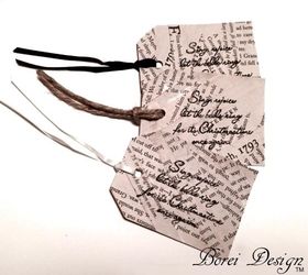 super easy diy upcycled vintage book page christmas gift tags, crafts