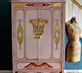why paint it pink when you don t like pink, painted furniture, Art Deco Chifferobe