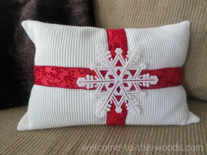 christmas diy pillow cover funda de almohada navidea
