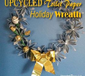 upcycled paper tube holiday christmas wreath, christmas decorations, seasonal holiday decor, wreaths