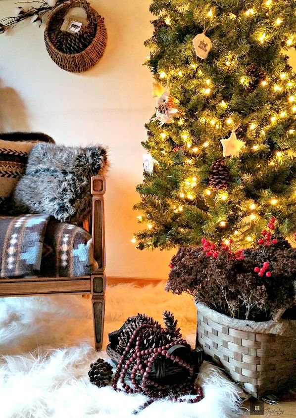 rustic cloth ornaments woodland style, christmas decorations, crafts, seasonal holiday decor