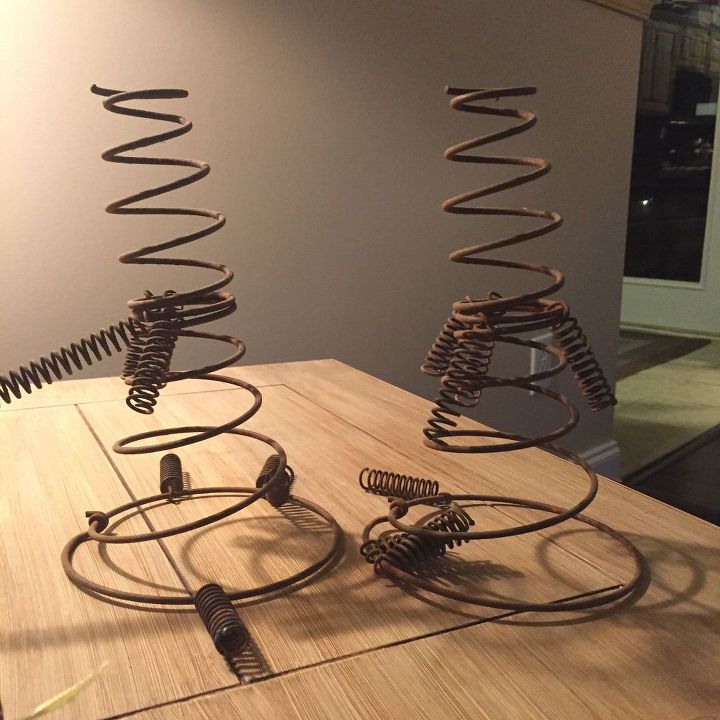 How To Make A Christmas Tree From Old Bed Springs Hometalk