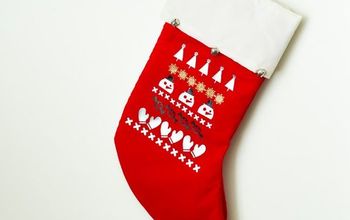 Ugly Sweater Inspired Christmas Stocking #HomeForChristmas