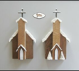 rustic pallet wood church ornaments