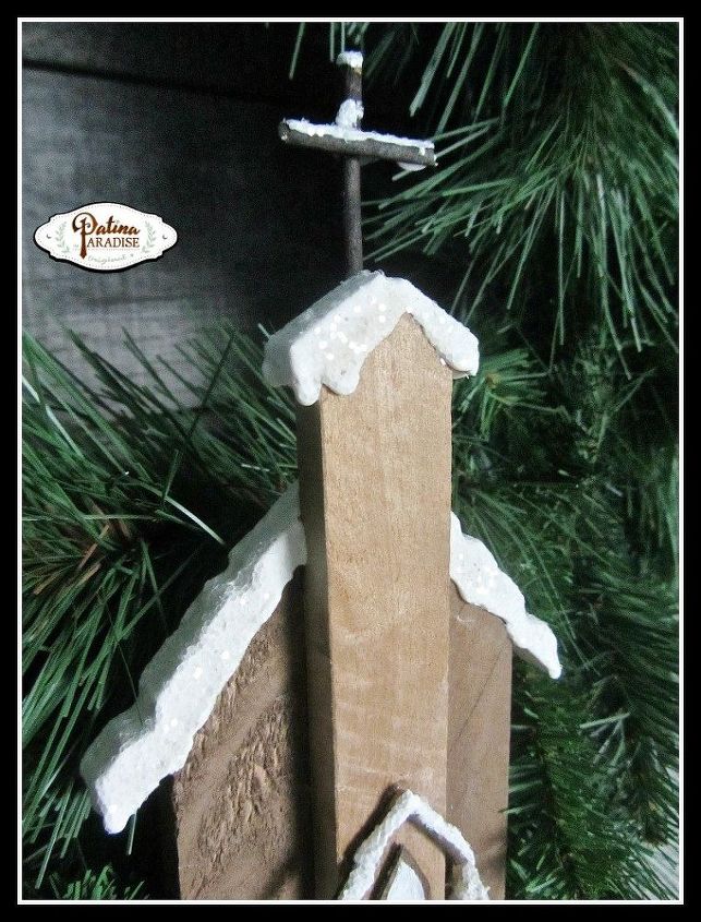 rustic pallet wood church ornaments