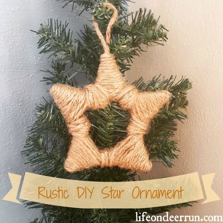 16 enfeites rpidos e loucos para o decorador de natal ocupado, Ornamento de estrela r stica fa a voc mesmo