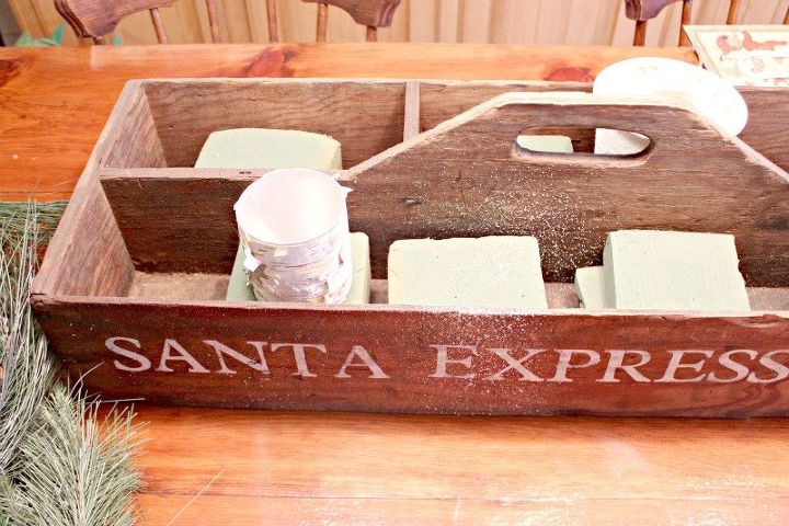 santa express vintage tool caddy homeforchristmas