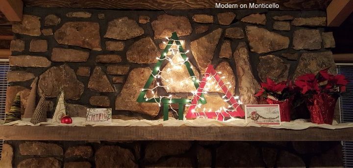 mantel de navidad moderno y rstico homeforchristmas