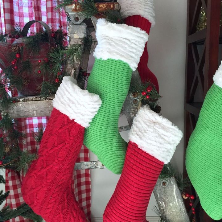 christmas stockings made from old sweaters christmas decorations crafts repurposing upcycling seasonal - Sweater Christmas Stockings christmas stockings made from old sweaters christmas decorations crafts repurposing upcycling seasonal - Sweater Christmas Stockings