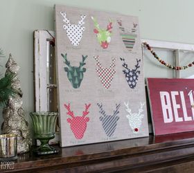  DIY Reindeer Craft (e minha toalha de mesa de Natal)