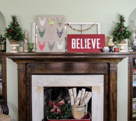 diy reindeer specimen art and my christmas mantel, christmas decorations, crafts, seasonal holiday decor
