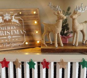 effortless burlap star bunting homeforchristmas blog hop, christmas decorations, crafts, seasonal holiday decor