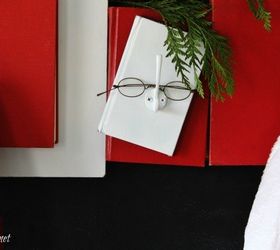 santa inspired repurposed books coat hooks homeforchristmas, christmas decorations, repurposing upcycling, seasonal holiday decor