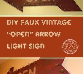 Cómo hacer un letrero de luz de flecha de imitación vintage