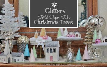 Glittery TP Tube Christmas Trees