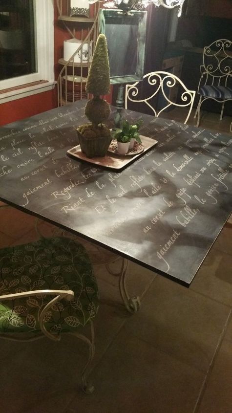 Painted Board For Glass Top Dining Table Hometalk