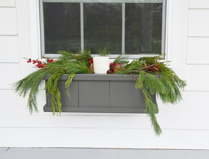 our farmhouse christmas front porch, christmas decorations, porches, seasonal holiday decor