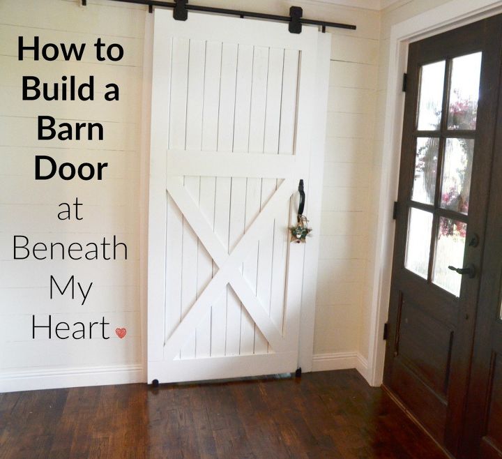how to build a barn door, diy, doors, woodworking projects