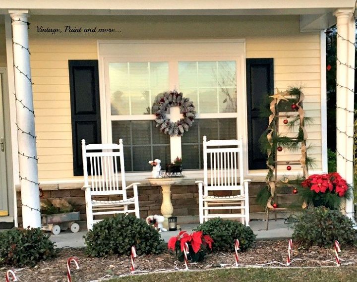 christmas on the front porch, christmas decorations, porches, seasonal holiday decor
