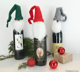 home for christmas elf bottle toppers, christmas decorations, crafts, seasonal holiday decor