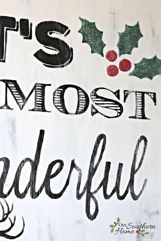 cartel de navidad de aspecto vintage