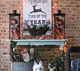 vintage look christmas sign, christmas decorations, crafts, seasonal holiday decor