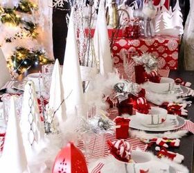 Red, White, Silver Christmas Tablescape #HomeForChristmas | Hometalk