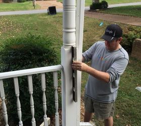 how to replace a porch column, diy, home improvement, how to, porches, woodworking projects