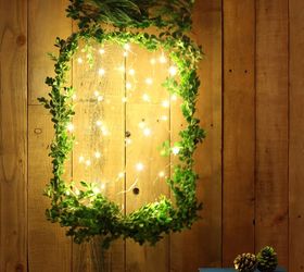 a giant glow jar of fireflies, christmas decorations, crafts, seasonal holiday decor, wreaths