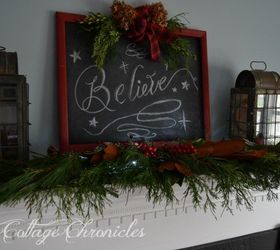  Cartaz de Natal DIY no Quadro-negro