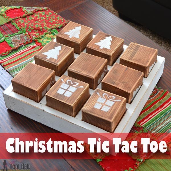 christmas tic tac toe game, christmas decorations, crafts, seasonal holiday decor, woodworking projects