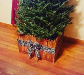 s 7 brilliant ways to protect your christmas tree from toppling, christmas decorations, seasonal holiday decor, Surround Your Tree with a Fence