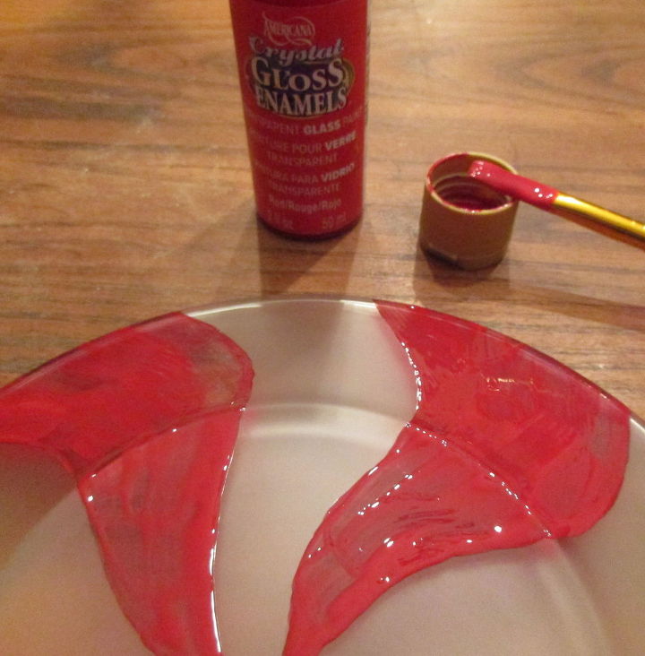 platos de postre de menta grabados en vidrio para navidad