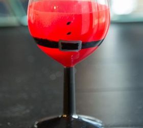 DIY  Santa Wine  Glasses  Hometalk