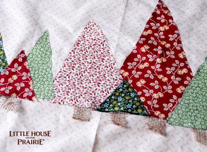 holiday no sew christmas tree table runner, christmas decorations, crafts, seasonal holiday decor, Arrange trees in a variety of colors sizes