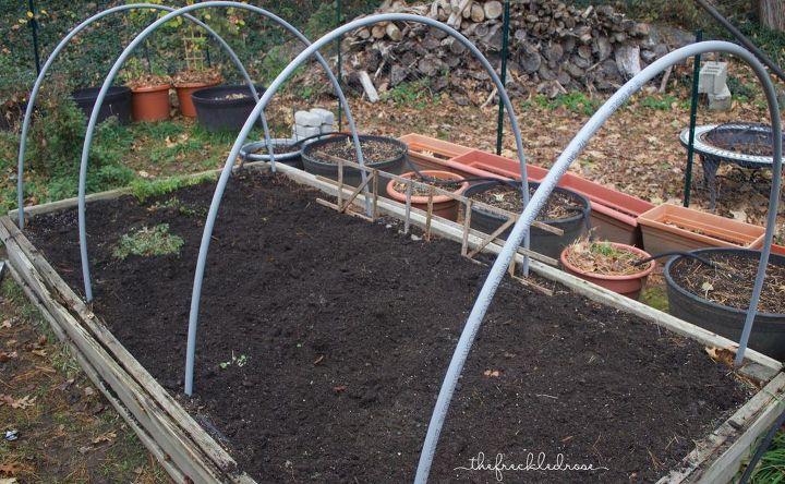 starting a winter vegetable garden, gardening, how to, landscape, outdoor living, PVC Conduit Total Cost 6 36