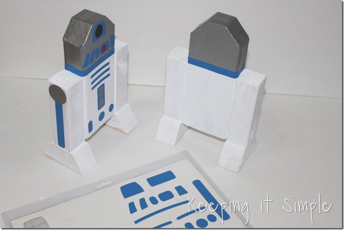 star wars r2d2 book ends bedroomdecor diy, crafts, how to, woodworking projects