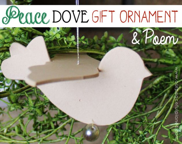 christmas peace dove craft foam ornament poem, christmas decorations, crafts, how to, seasonal holiday decor