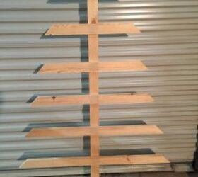 diy christmas card display tree rustic, christmas decorations, crafts, seasonal holiday decor, woodworking projects