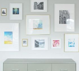 gallery wall diy mattes for ikea ribba frames, wall decor