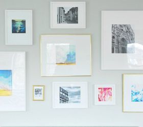 gallery wall diy mattes for ikea ribba frames, wall decor