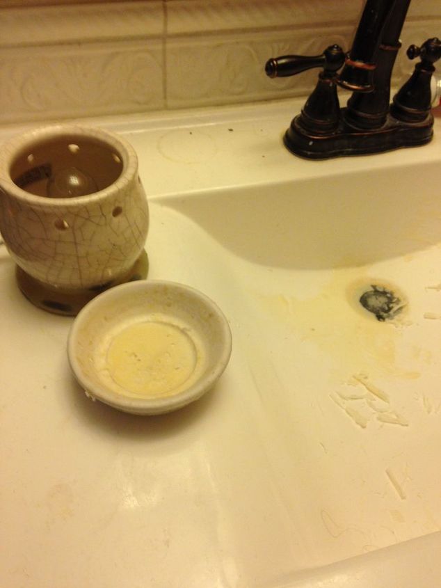 Removing Wax Spill From Inside The Sink Basin Hometalk